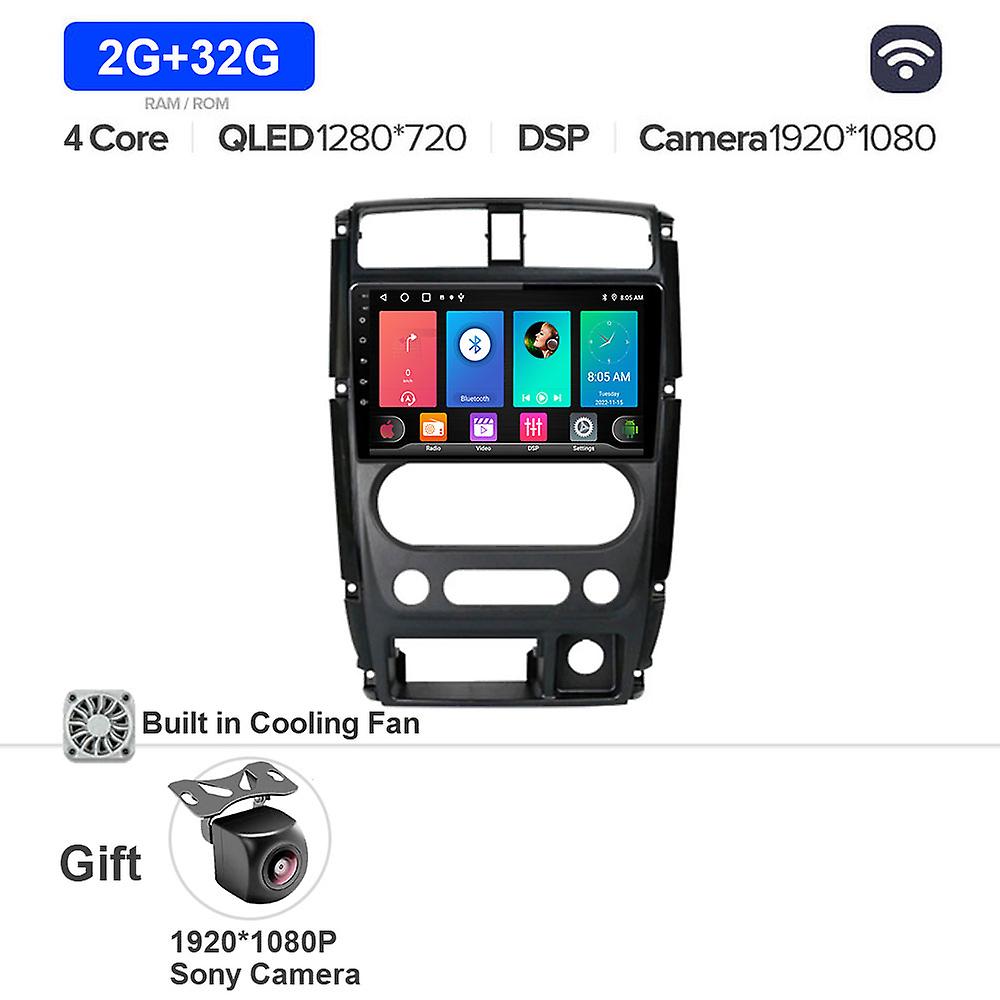 9" Android 13 Wireless Carplay For Suzuki Jimny 3 2005 - 2019 Car Radio Multimedia Video Player Navigation Gps Autoradio No Dvd