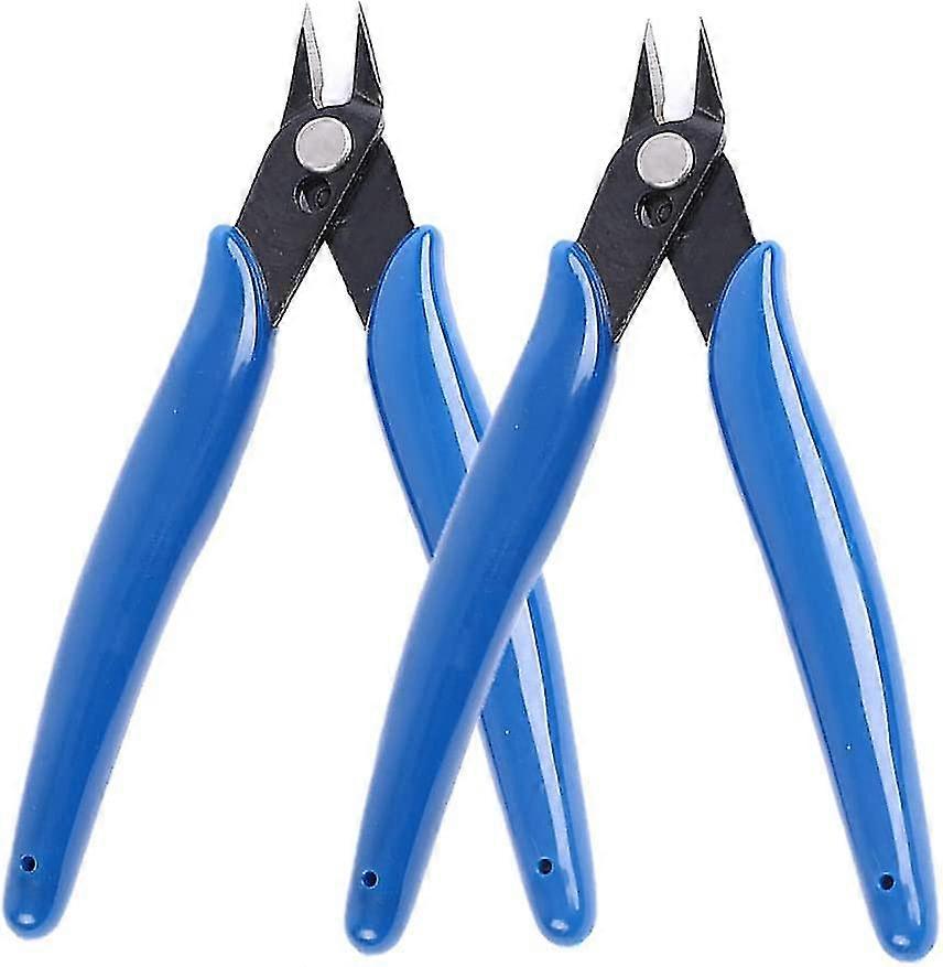 2pcs Precision Wire Cutter Electrical Cable Copper Plastic Side Scissors Coil Making Tool