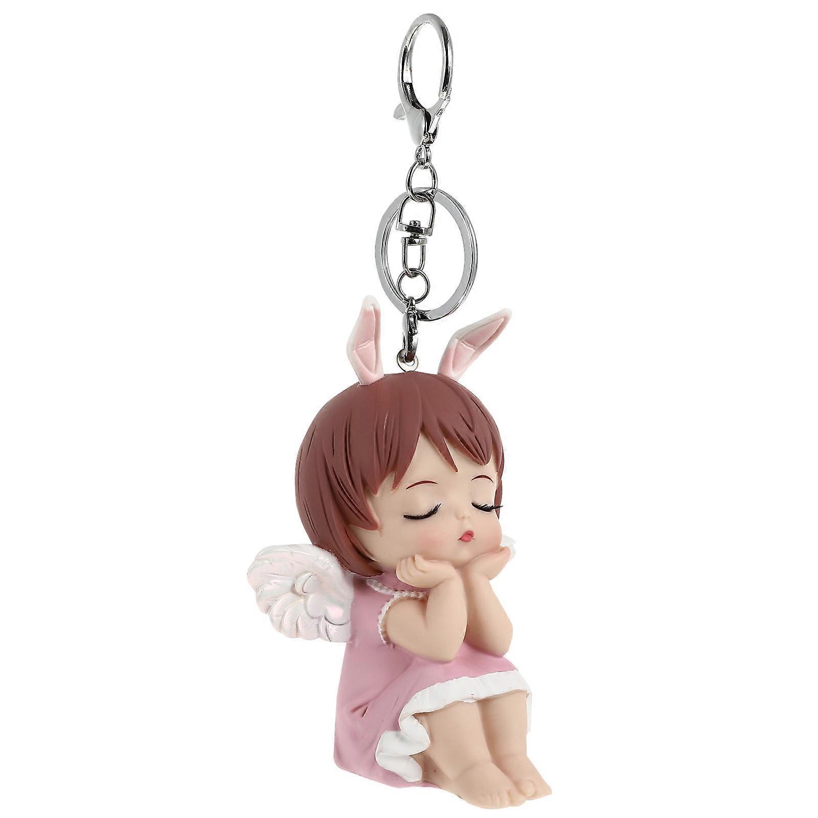 Ange poupée sac pendentif adorable porte-clés porte-clés sac à main pendentif suspendu charme rose