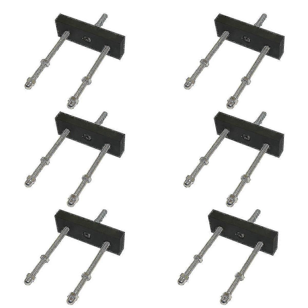 6 Pack Skateboard Floating Deck Display Wall Mount Rack Holder