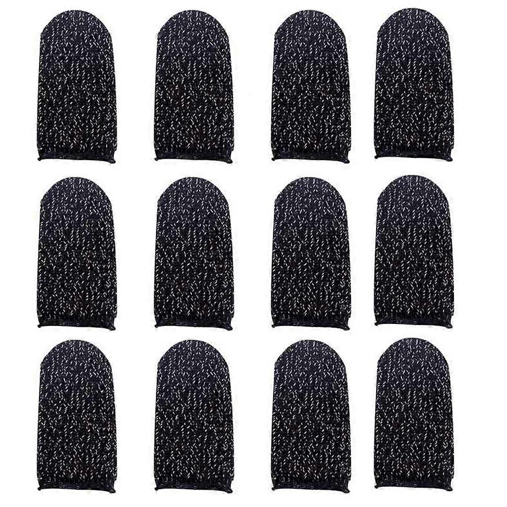 12Pcs Mobile Game Controller Finger Sleeve,Reusable Sweatproof Breathable Full Press Screen Finger