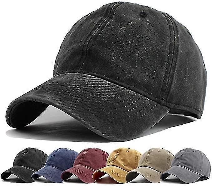 Men Women Washed Distressed Vintage Adjustable Cap