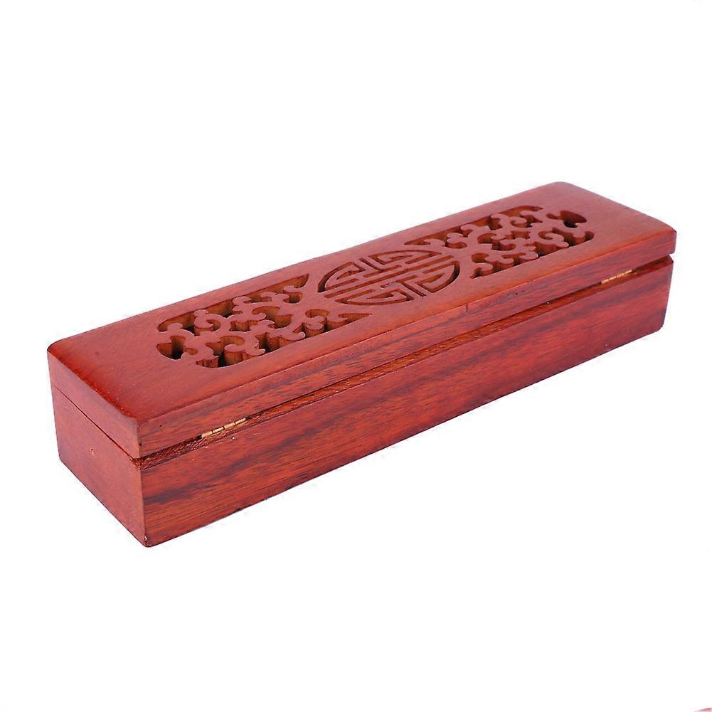 Vietnam Nanmu Chopsticks Box Lying Incense Burner Assorted Hollow Incense Box(#3)