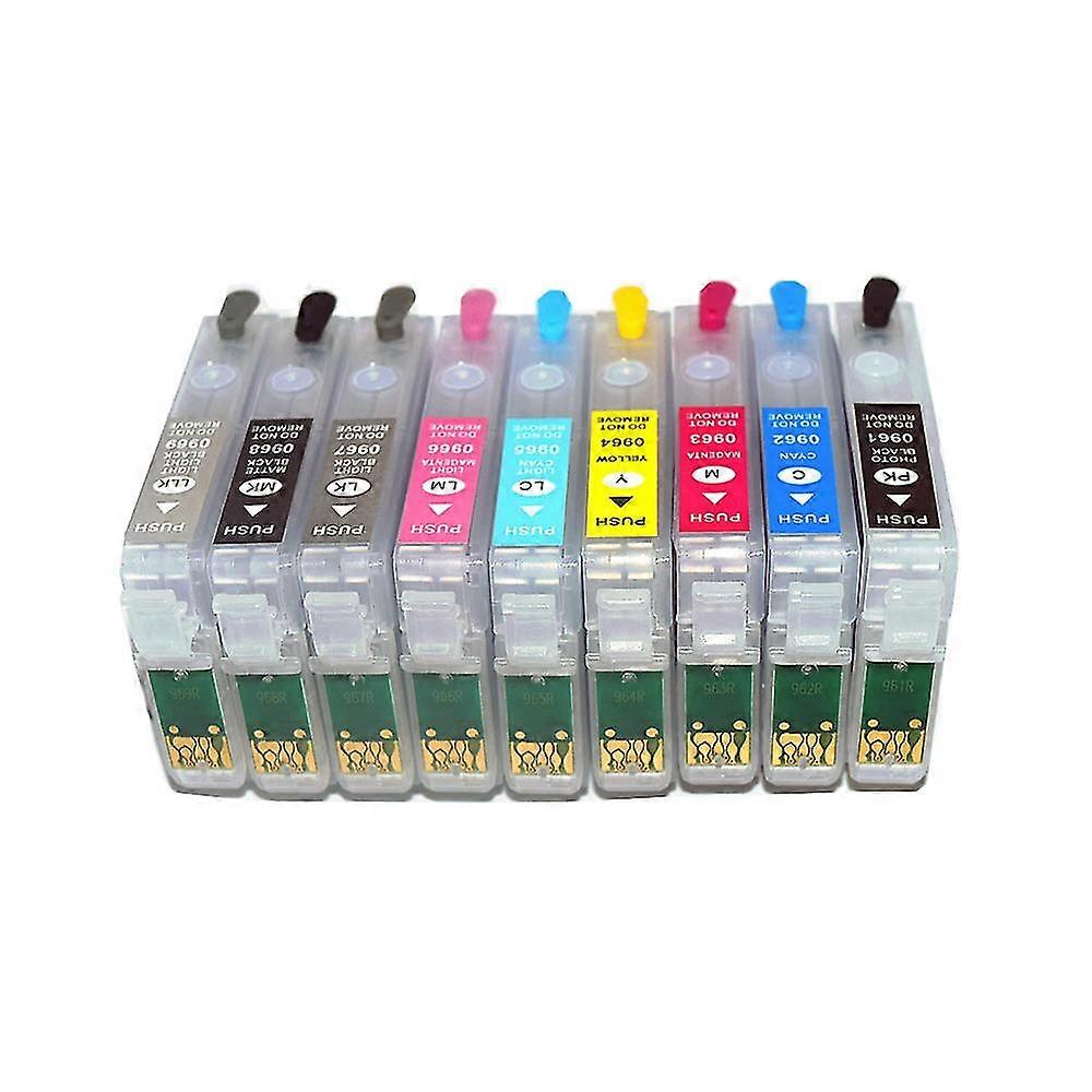 unique T0961- T0969 Refillable Ink Cartridge WIth Auto Reset Chip For Epson Stylus Photo R2880 Printer