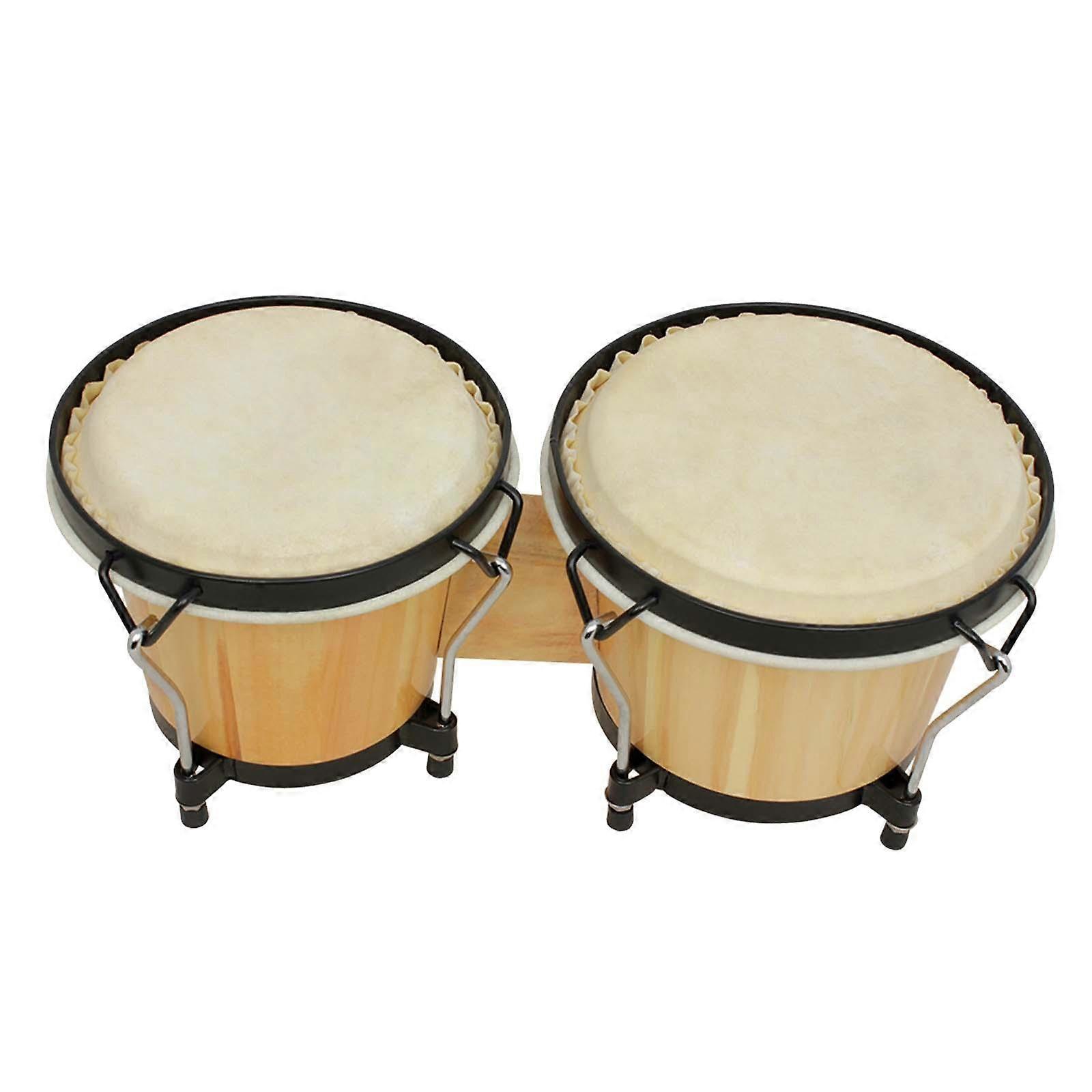 5.5" and 6" Bongo Drum Set Playing Congas Drum for Children Adults Beginners