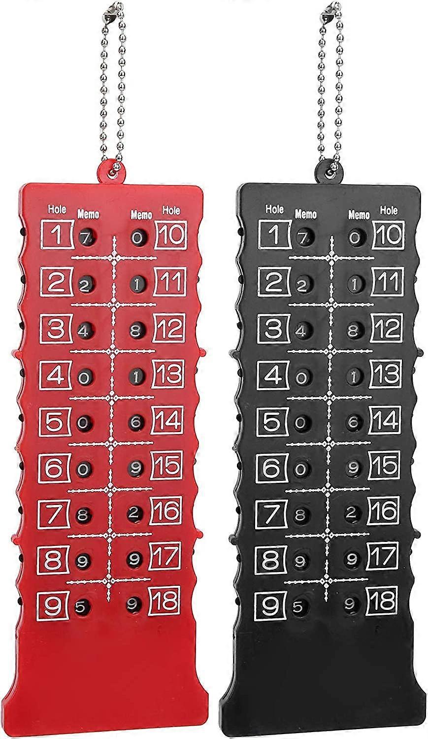 Golf Score Counter,2pcs 18 Hole Golf Score Counter Scoreboard Training Practice Competition Accessory