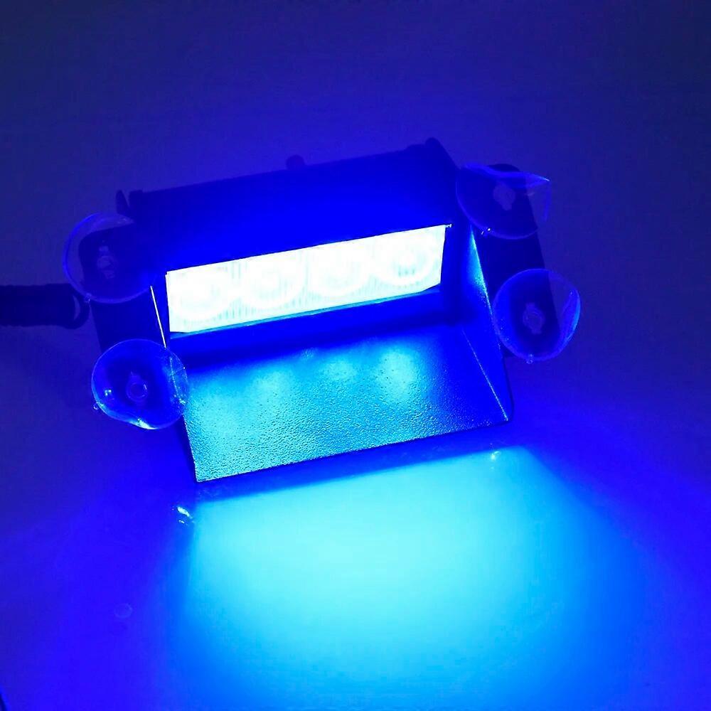 New Car Styling 4 LED Red Blue Yellow Blue Car Police Strobe Flash Light Dash Emergency 3 Flashing Fog Lights 3 style