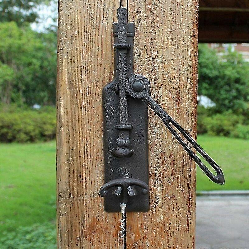 Wall Mounted Corkscrew European Retro Cast Iron Crafts Home Use C