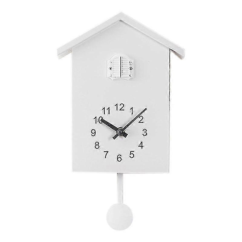Plastic Cuckoo Clock Cuckoo Wall Clock, Natural Bird Voices Or Cuckoo Call, Design Clock Pendulum, Bird House, Wall Art N7mb