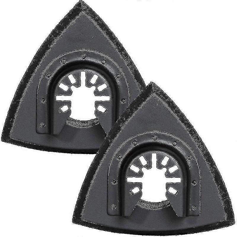 80mm Triangular Sanding Pads - Oscillating Multi-tool Sanding Pads for Wood, 2pcs