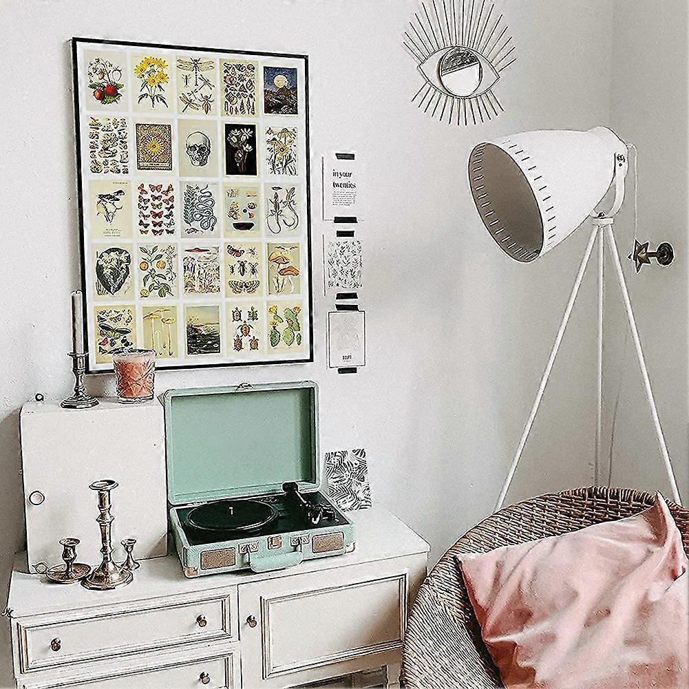 Vintage Aesthetic Wall Collage Kit 50 Mini Botanical Collage Art