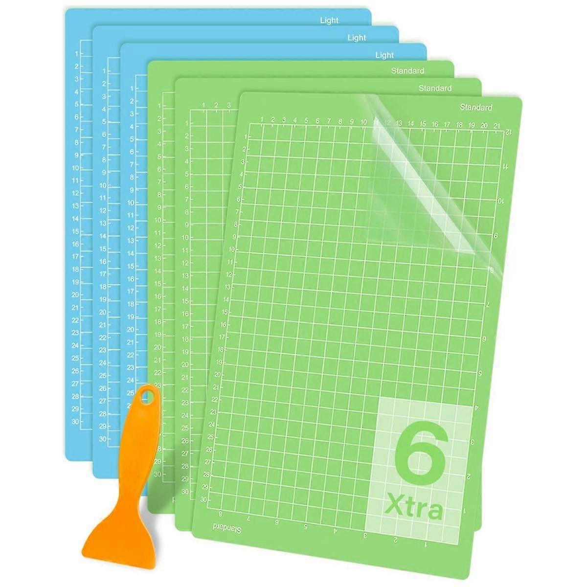 6pcs Cutting Mat for Xtra 12x8.5in Adhesive Reusable Craft Cutting Mats Sticky Accessories Replacement