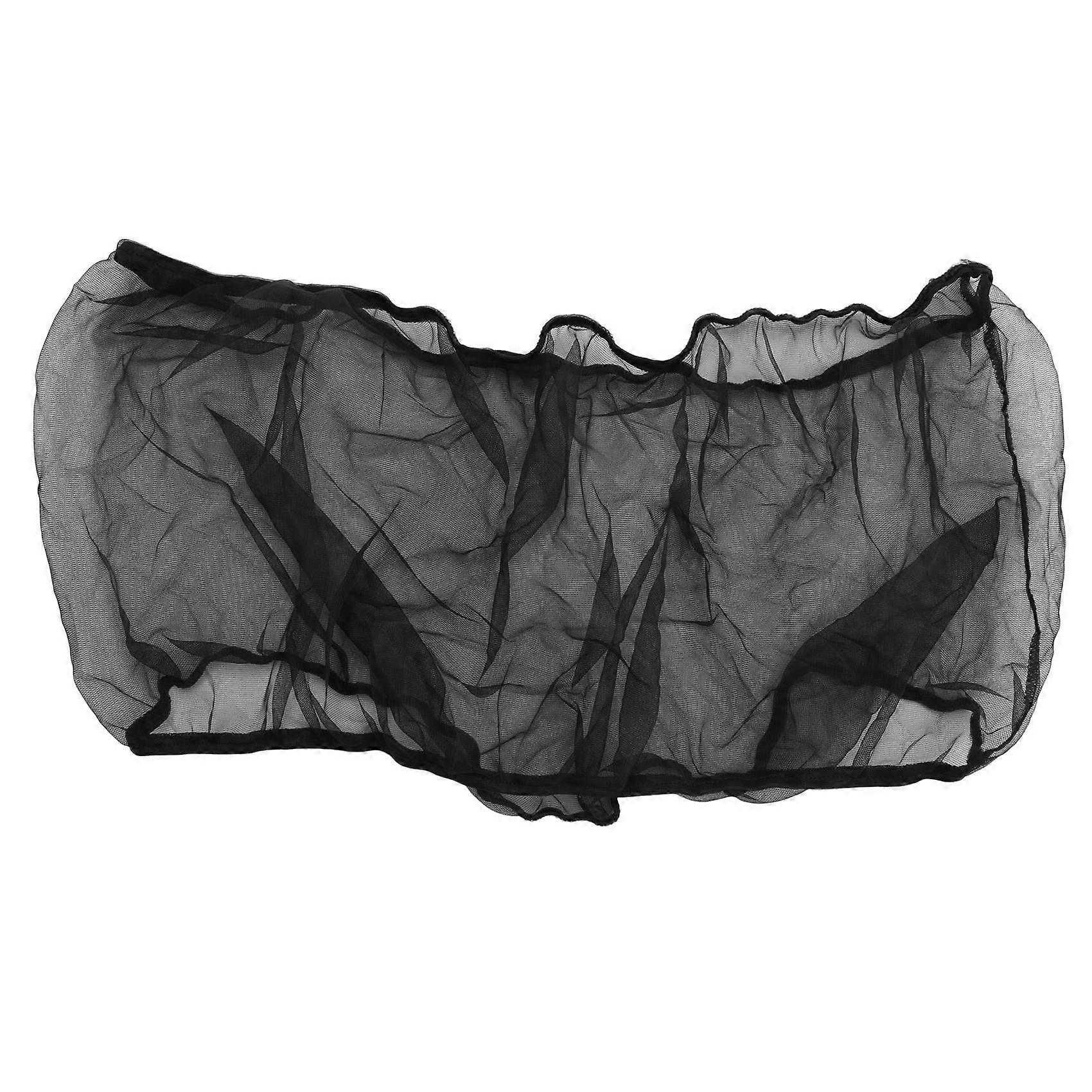 Vogelkäfig-Abdeckung, Samenfänger, Vogelkäfig-Nylon-Netz, Netzabdeckung, Rockschutz (schwarz)