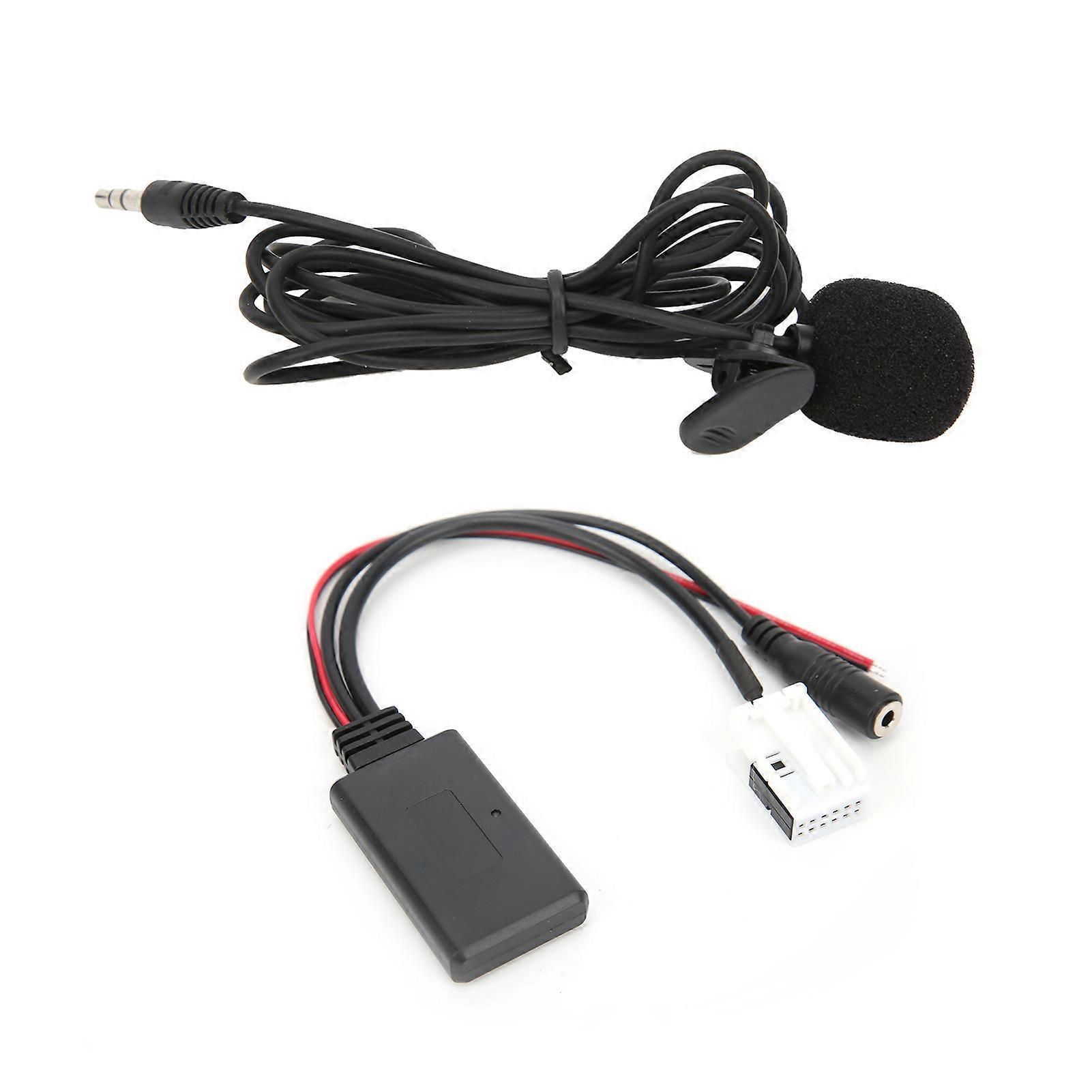 Bluetooth 5.0 AUX Cable Adapter Handsfree with Microphone Replacement for Citroen Berlingo/Jumpy/C2/C5