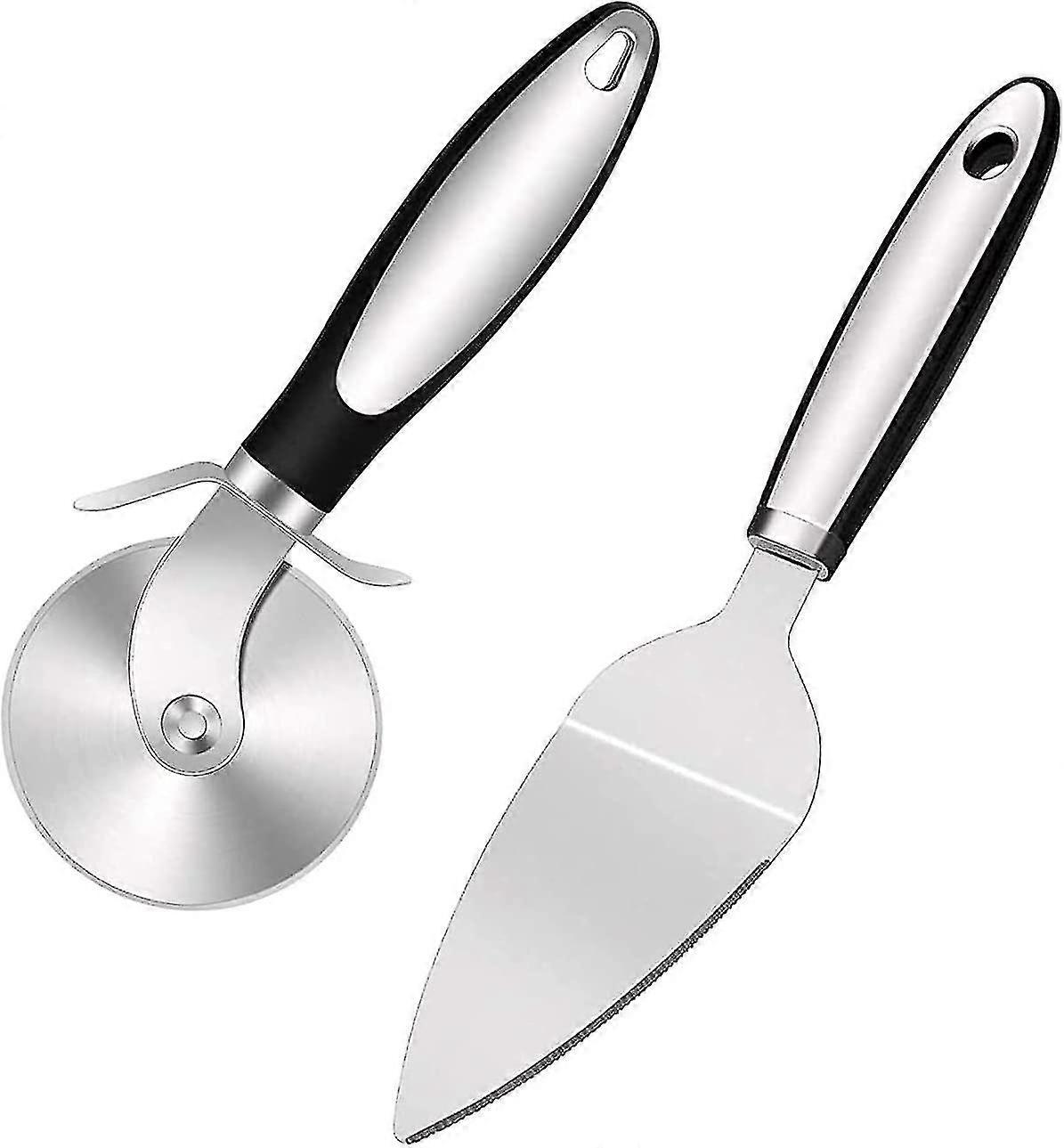 Pizza Cutter Set, Pizza Cutter, Professional Pizza Cutter, Pizza Cutter Pizza Shovel, Pizza Knife With Stainless Steel Blade, Ergonomic Pp Material Ha