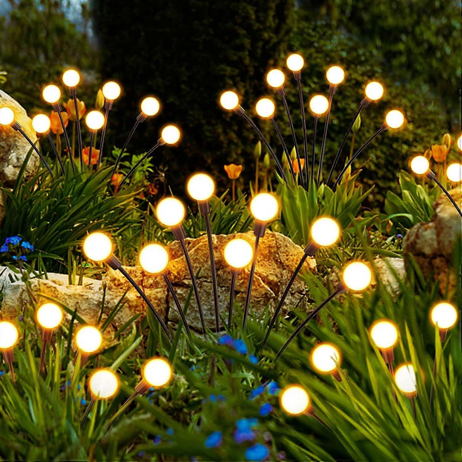thumbnail image 2 of 4/6/10 Pack Swaying Solar Lights, 32 LED Lights, Solar Firefly Lights Outdoor Garden Decorations For Yard Patio Pathway Holiday 2 of 12
