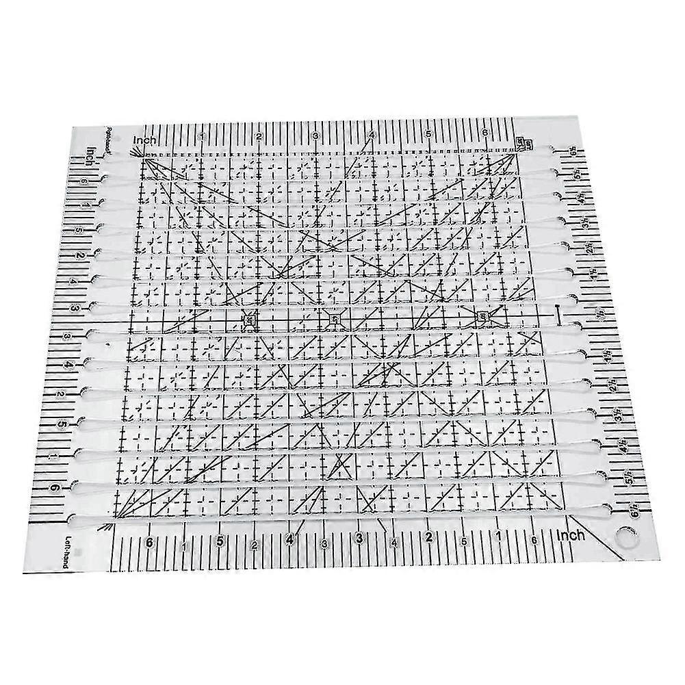 Modelo de régua de costura 5 em 1 quilt corte de régua recorte de costura kit patchwork modelo diy,5 polegadas