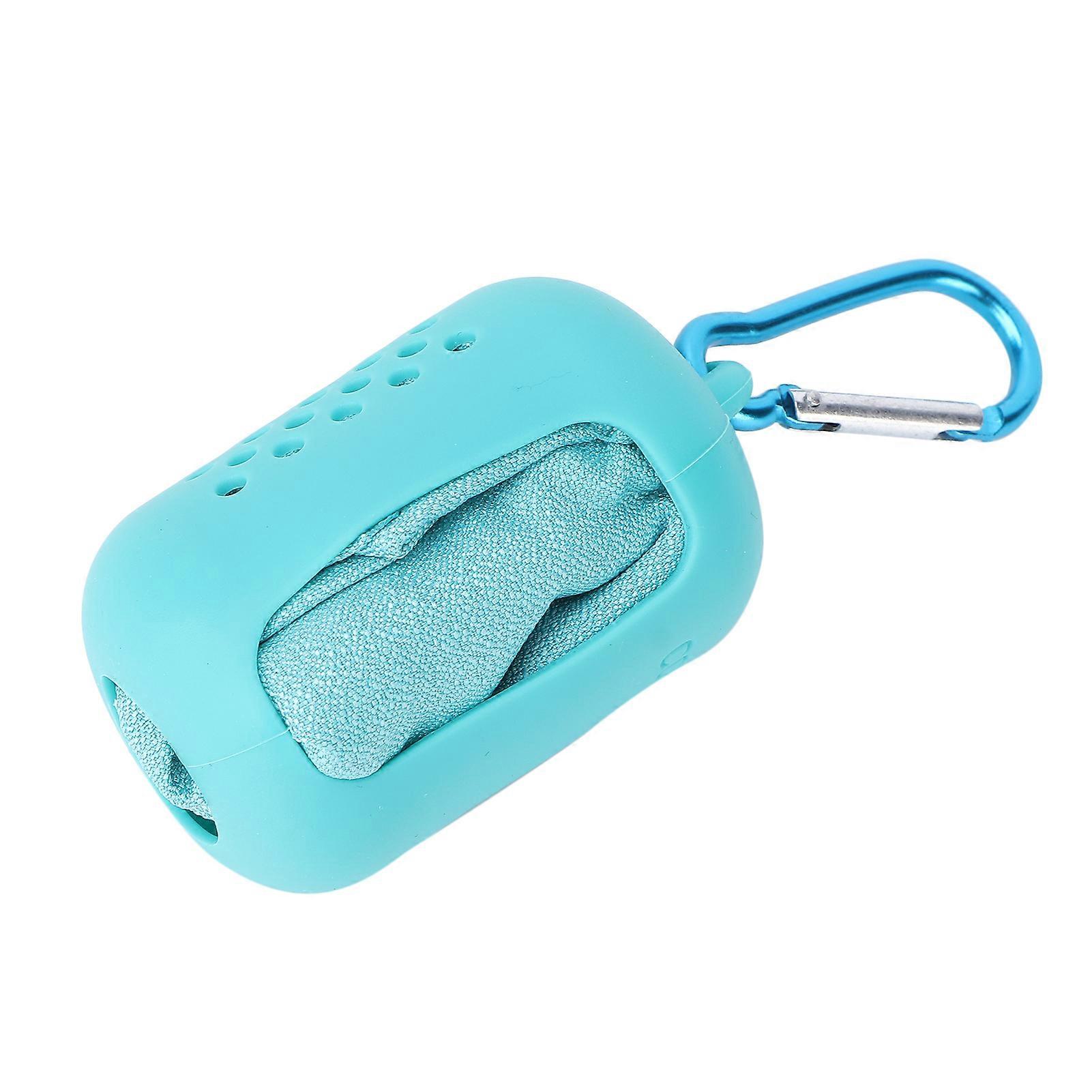 Small Cooling Towel Dry Quickly Sweat Absorbing Soft Microfiber Sports Cool TowelGreen