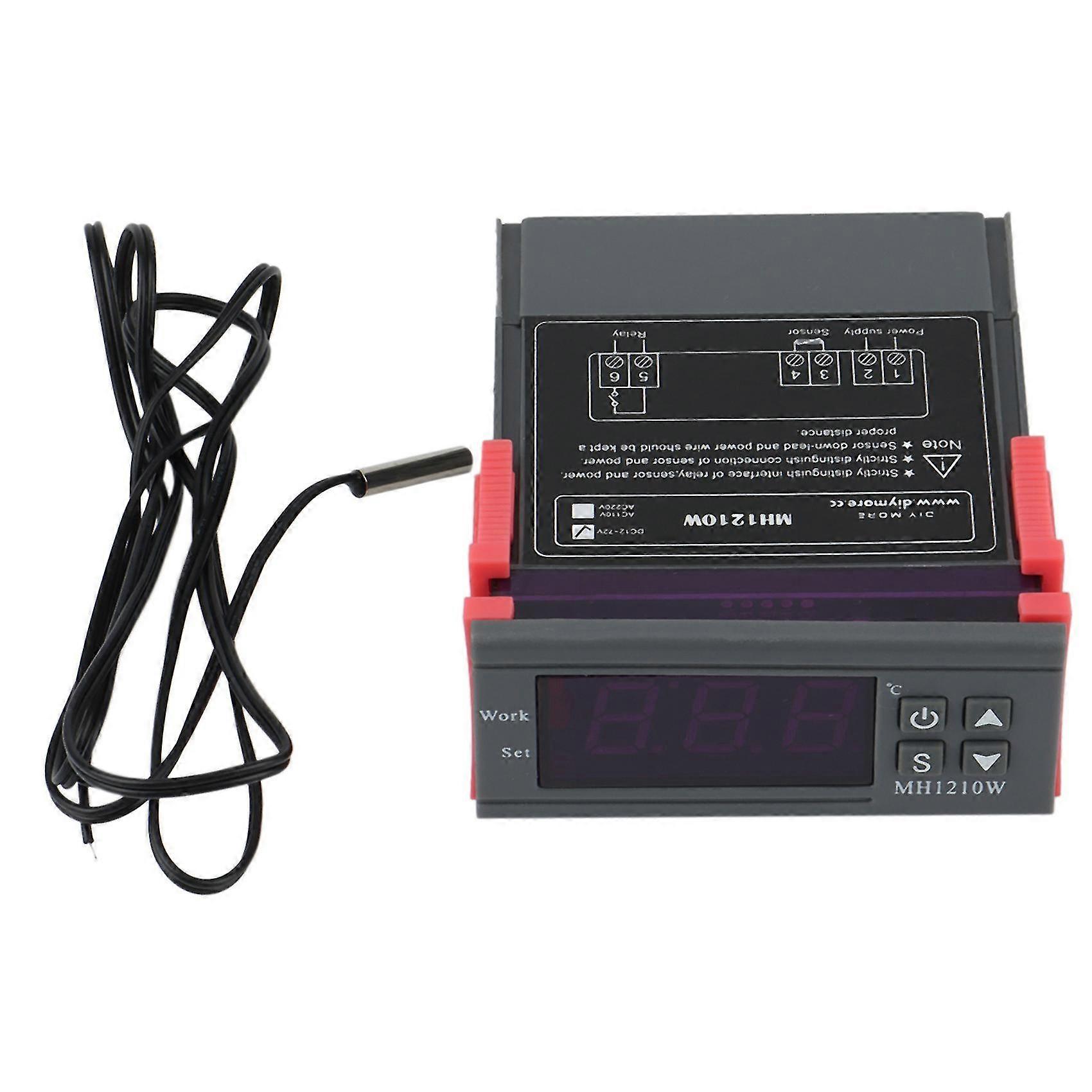 Mh1210w Digital Temperature Controller Thermostat Regulator Heat Cool Control -50-110 Celsius Ntc S