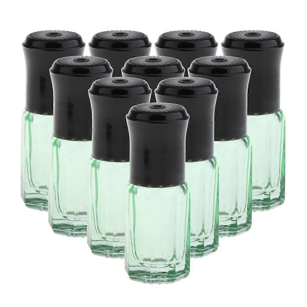 10 Pcs 0.1oz Empty Roller Bottles Mini Roll on Bottles Perfume Containers - Clear, 5x1.4cm