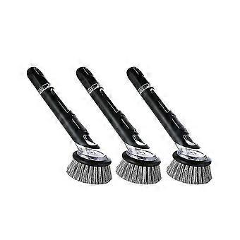 3pcs Dishwashing Brush With Soap Dispenser Kitchen Dishwashing Brush With Handle Is Suitable For Tableware/pans/pots