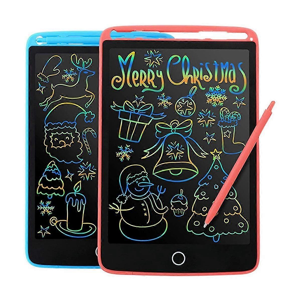 2 Pack Lcd Writing Tablet, 8.5 Inch Colorful Screen Doodle Board, Erasable And Reusable Digital Dra