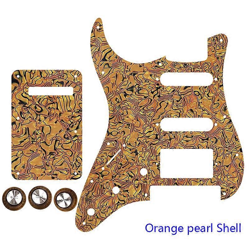 Guitar Pickguard-For Left hand US 11 Screw Holes With Floyd Rose Tremolo Bridge PAF HSS Scratch Plate & Back Plate &Control Knob