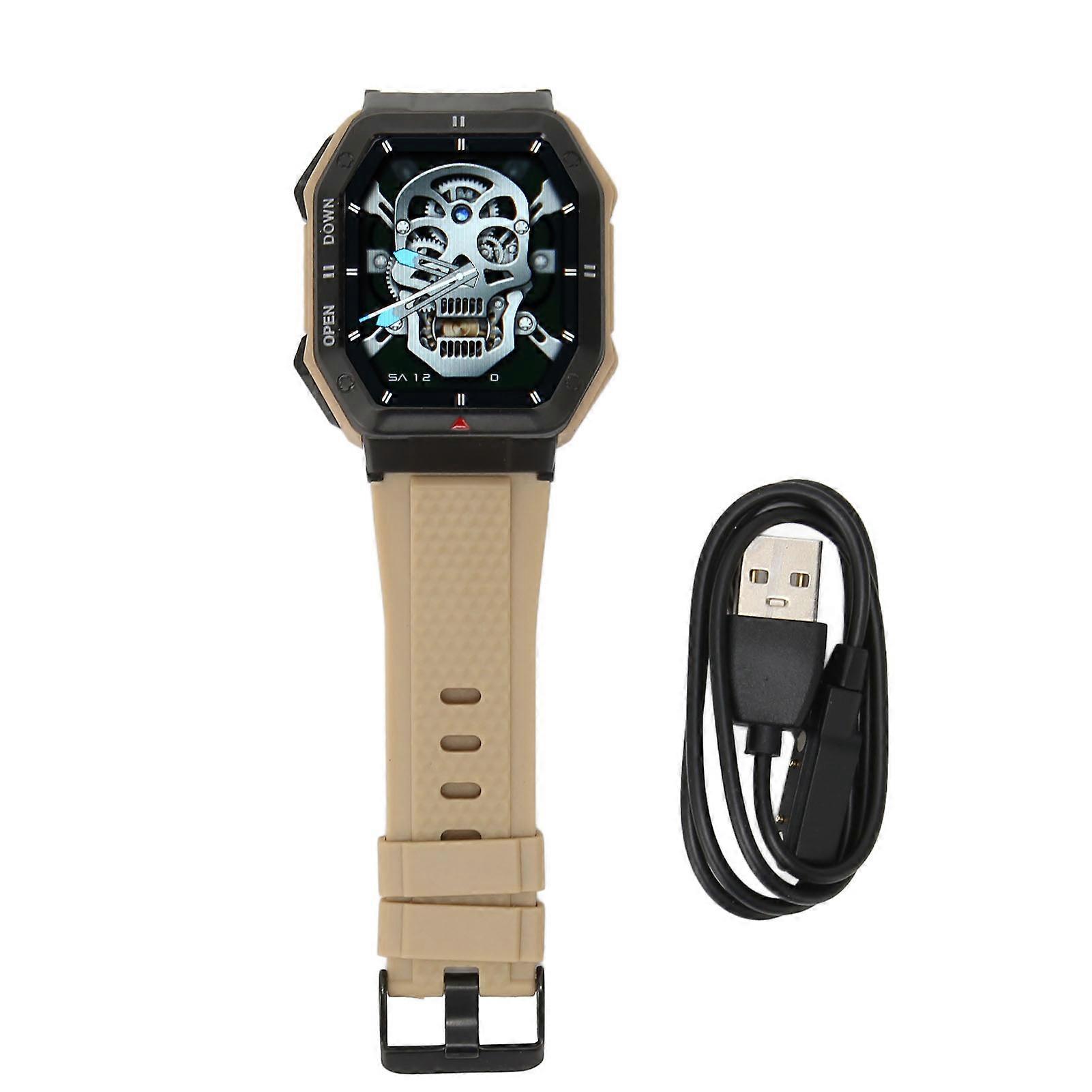 Rugged Smart Watch Support Bluetooth Calling Custom Dial Watch with Speaker for IOS for Android