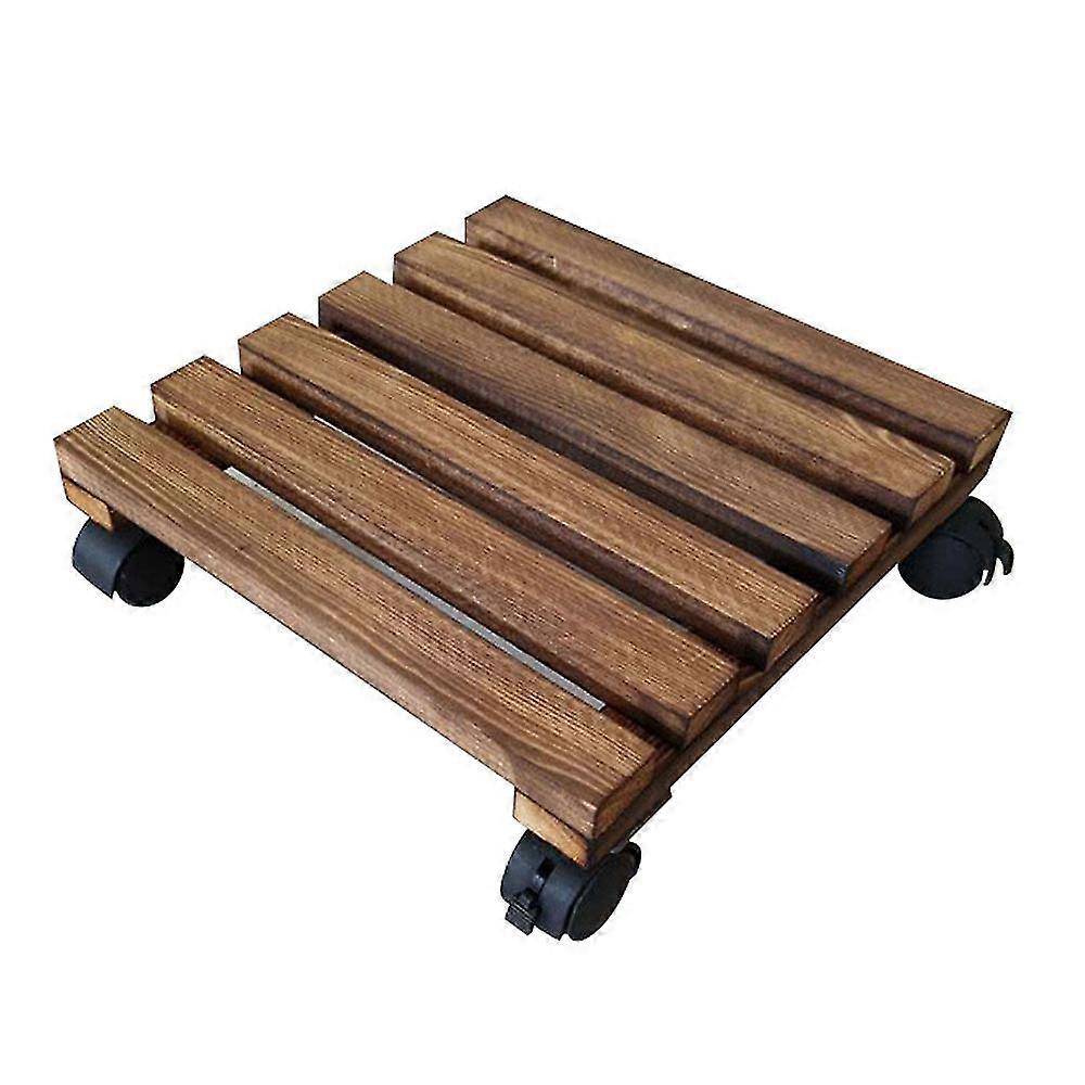 Flowerpot Base With Wheel Roller Universal Wheel Movable Large Solid Wood Bracket