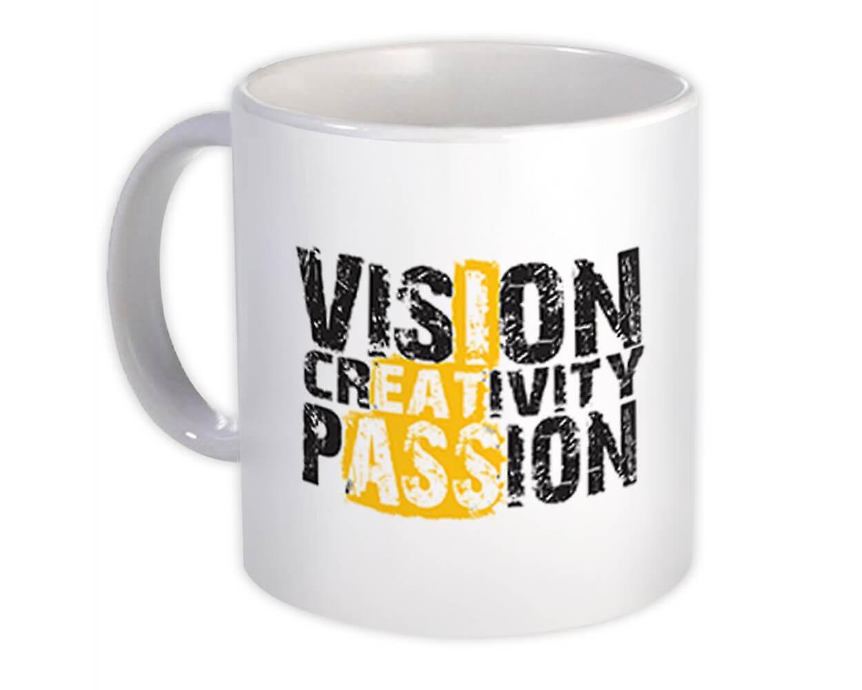 Gift Mug: Vision Creativity Passion Arts
