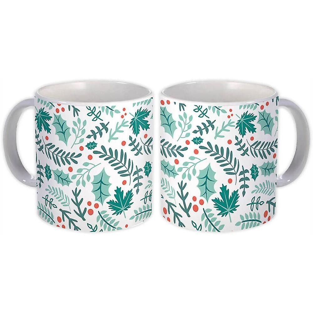 Gift Mug: Leaves Christmas
