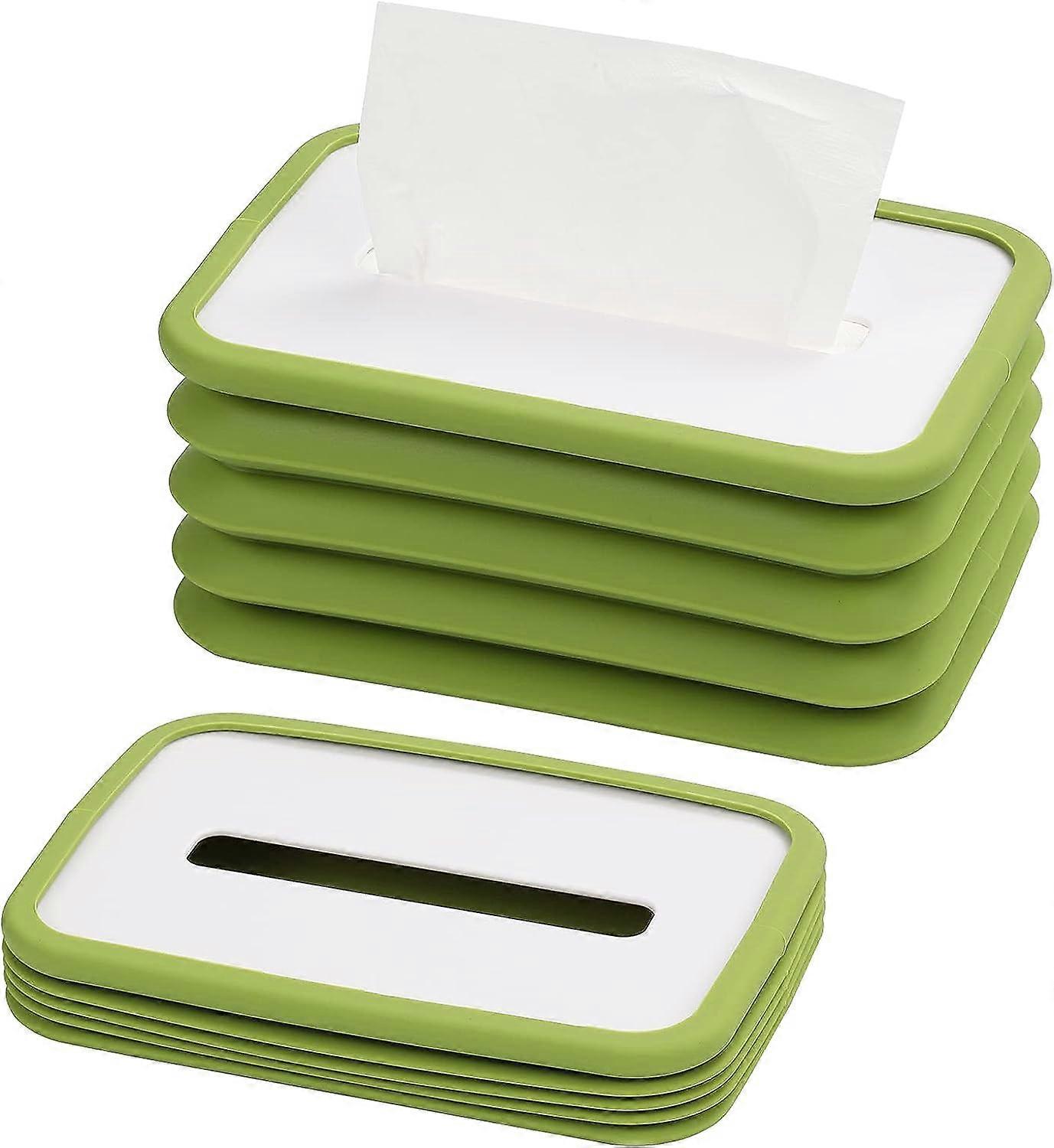 Rectangular Silicone Tissue Box Holder - Foldable Tissue Box - Convenient and Soft Tissue Dispenser