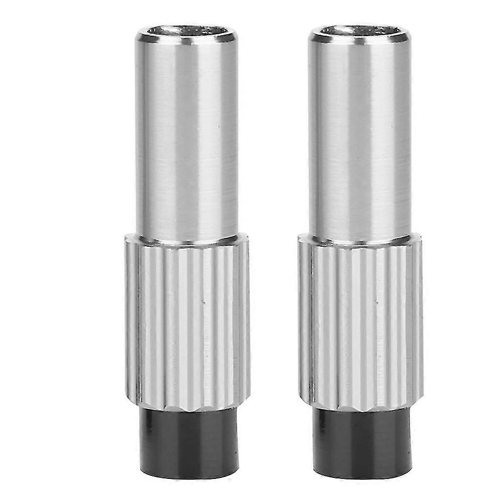 1 Pair Bike Brake Cable Gear Shift Connector Line Regulator Adjuster Cap (titanium Color)