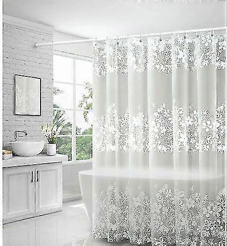 3D Shower Curtain waterproof mildew eva bath Curtains modern cobblestone pattern translucent bathroom
