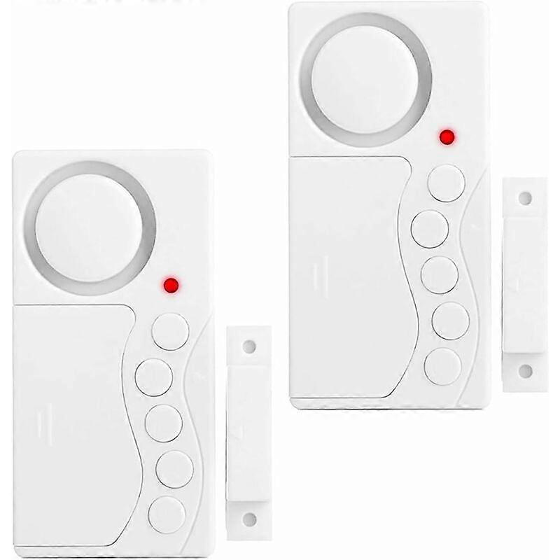 Pack Freezer Door Alarm, Window Security Alarm, 3/15/30/60 Seconds Wireless Fridge Alarm, 4 in 1 Door Sensor Doorbell Loud Door Open Alarm108dB