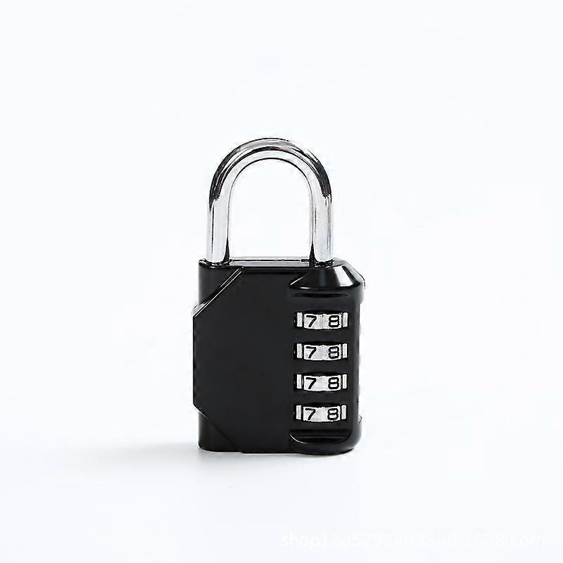 2Pcs,4 Digit Combination Padlock, Combination Lock, Waterproof Metal and Plated Steel Combination Clasp (One Pieces) - White