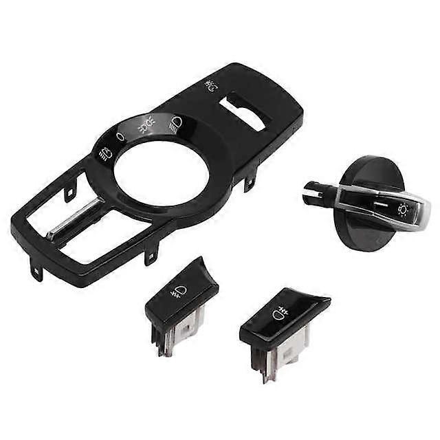 Headlight Switch Rotation Button Headlamp Control Panel Car Interior Accessories for BMW 5 6 7 Series X3 X4 Glossy Black