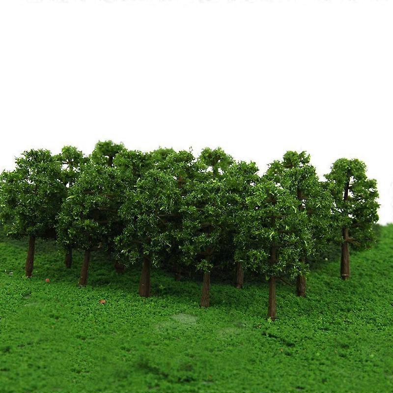 20 Pcs 8CM Mini Model Trees Micro Landscape DIY Decor Train Layout  Plastic