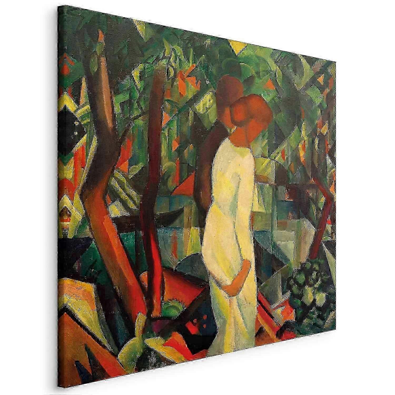 Impression sur toile - Paar im Wald (August Macke)