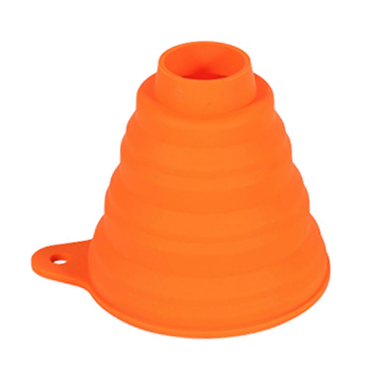 Wide Mouth Soft Silicone Collapsible Funnel Solid Bean Food Grade Flexible Large Home Foldable Liquid Transfer For Jars