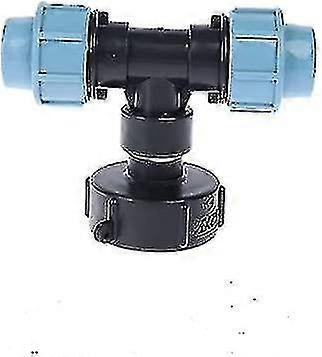 Ibc Tank Adapter, S60x6 Ibc Water Tank Adapter With 25mm Mdpe T-connector, Compatible With Uk And Eu Standard Ibc Containers25mm
