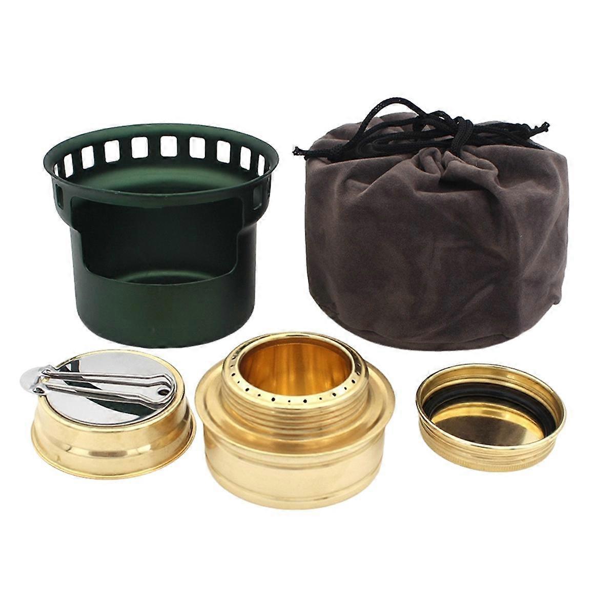 Aluminum Camping Alcohol Stoves Portable Picnic BBQ Furnace Windproof Alcohol Stoves Outdoor Cookin