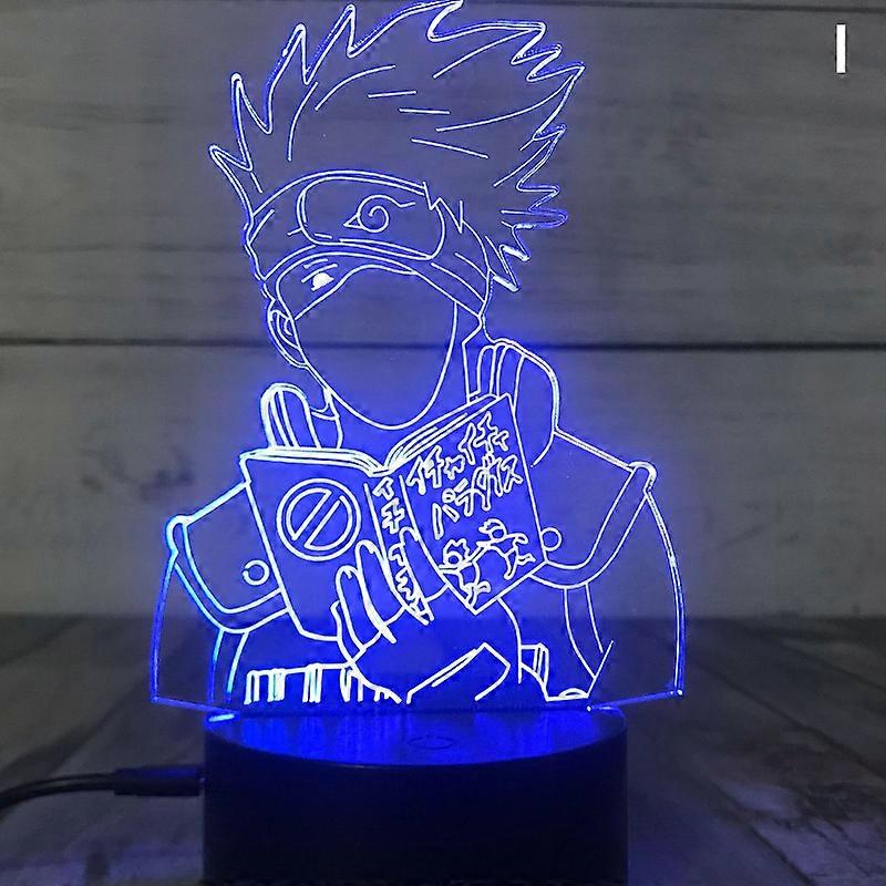 3D Night Lights Naruto Team Uzumaki Naruto Sasuke Sakura Figure LED Night Lamp