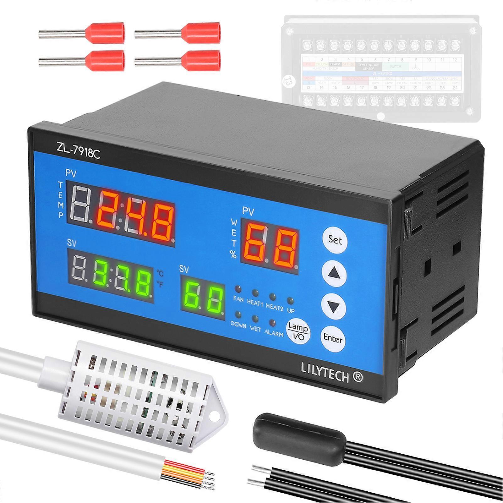 Intelligent Eggs Incubator Controller Multifunctional Automatic Incubator Eggs Hatcher Control System Incubation Temperature and Humidity Controlling