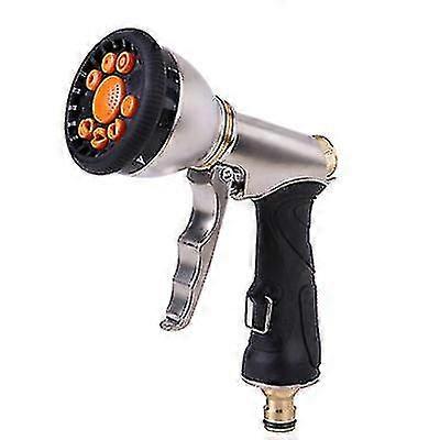 Multi-purpose high-pressure water gun, 9 function front trigger metal spray gun