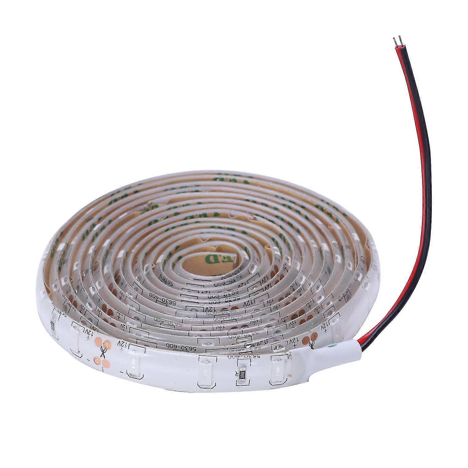 AUDEW 2M Ruban LED tanche 120-5630 SMD Bande Strip Guirlande Lumineux Dcoration Voiture/Vlo DC 12V (Bleu)