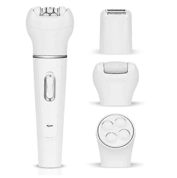 女性のための脱毛器脱毛コードレス充電式レディシェーバー、ペディキュアハードスキンリムーバー、ホワイト