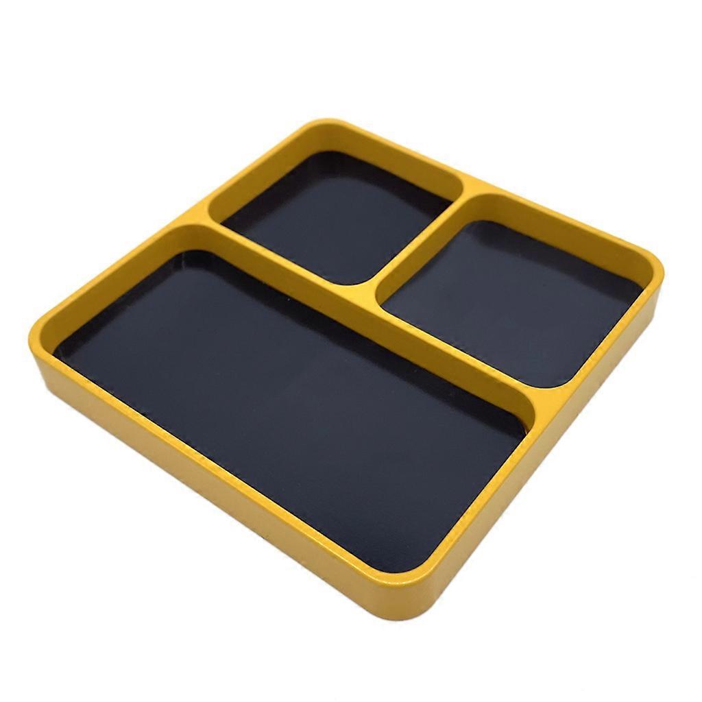 Magnetic Tool Trays 3 Grid for Home Storage Screw Storage Trays Lightweight