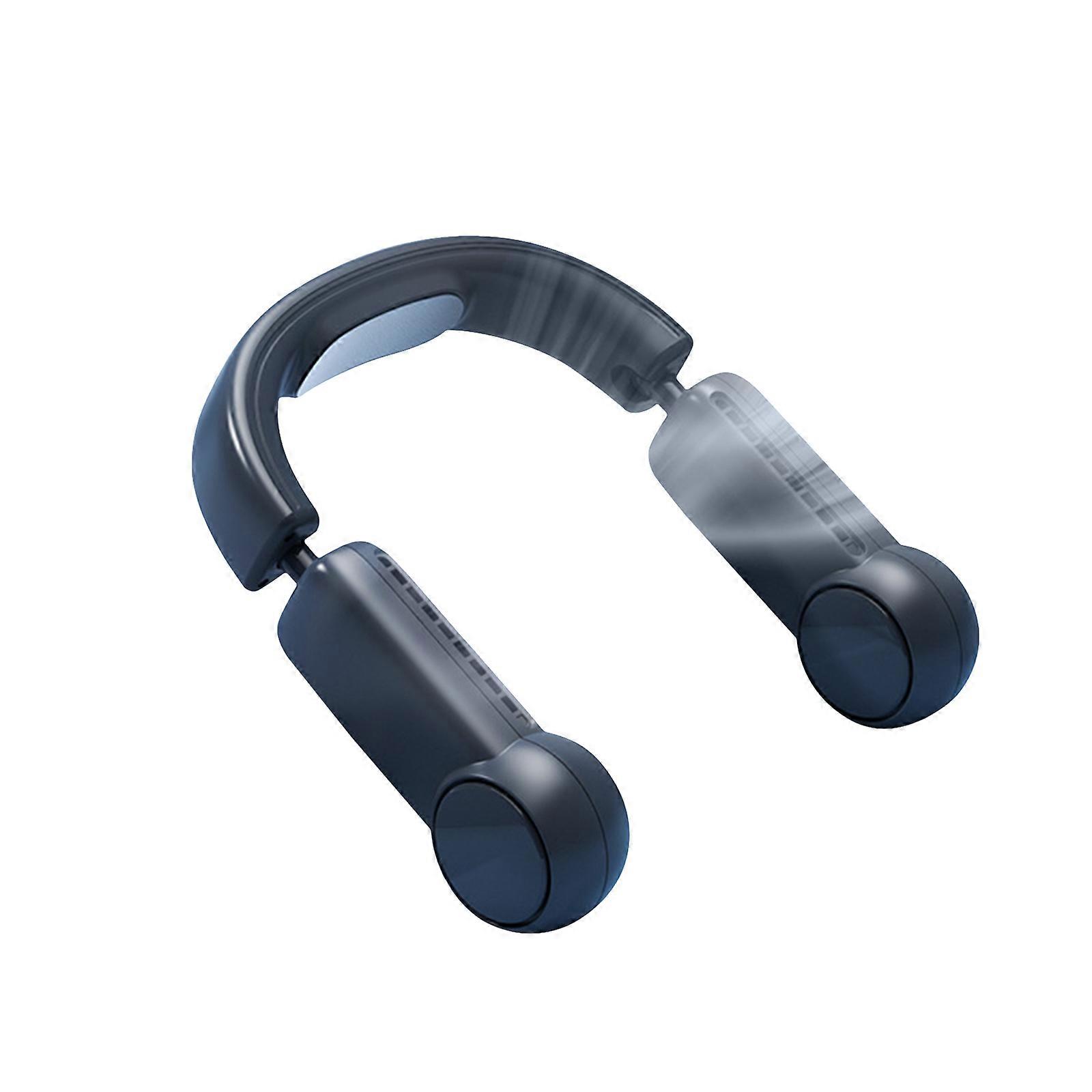 Ventilatore da collo Ventilatori con archetto da collo Pieghevole USB Ricaricabile Usb Elettrico Tre Velocità Con Cavo Di Tipo C Portatile Senza Lama Senza Foglia
