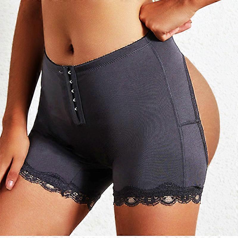 Butt Lifting Truser Kontroll Truser Bunn Skyver opp Bum Undertøy Hul ut Body Shaper Truse med 3 Rader Kroker Foran